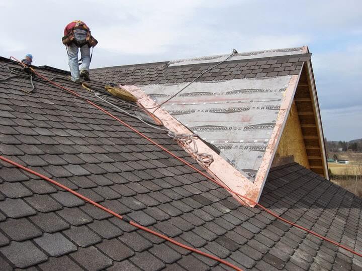 New shingle roofing