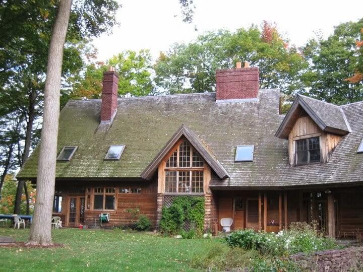 Historic Shelburne Farms Home Roof Before Restoration