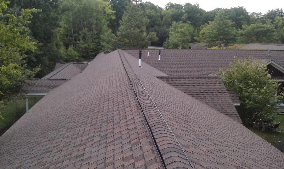 Newly installed custom roofing for Wake Robin in Shelburne, VT - View 1
